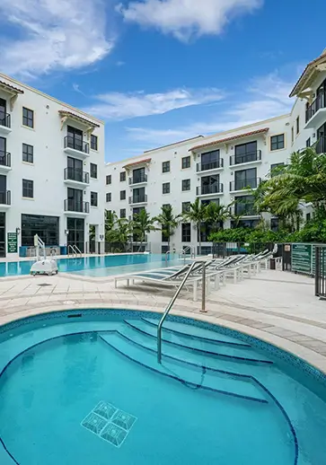 resort style pool