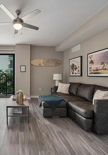 furnished living space