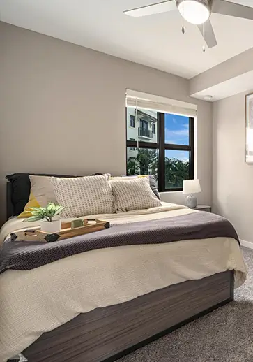 furnished bedroom