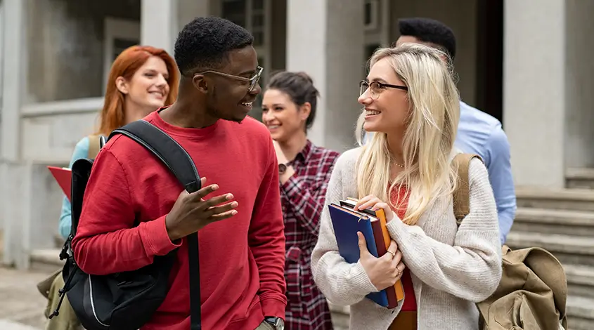 group of diverse young adults