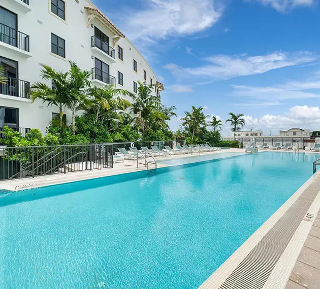 resort style pool