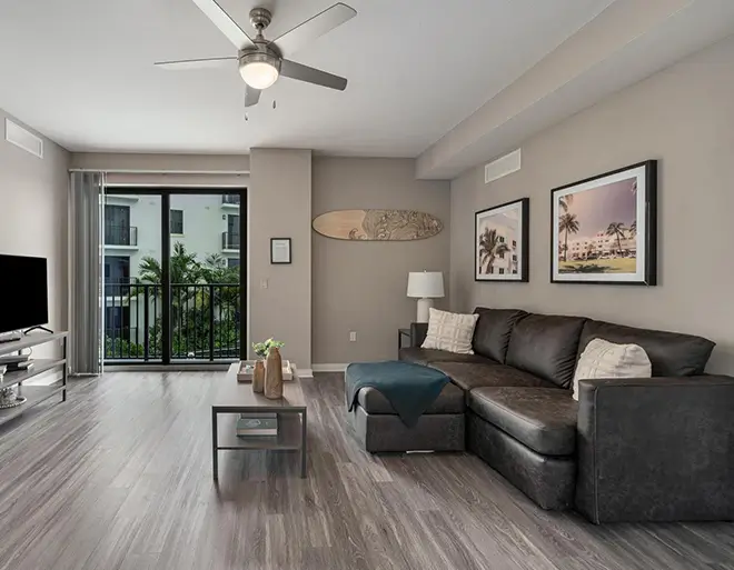furnished living space