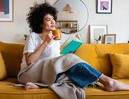 young woman relaxing